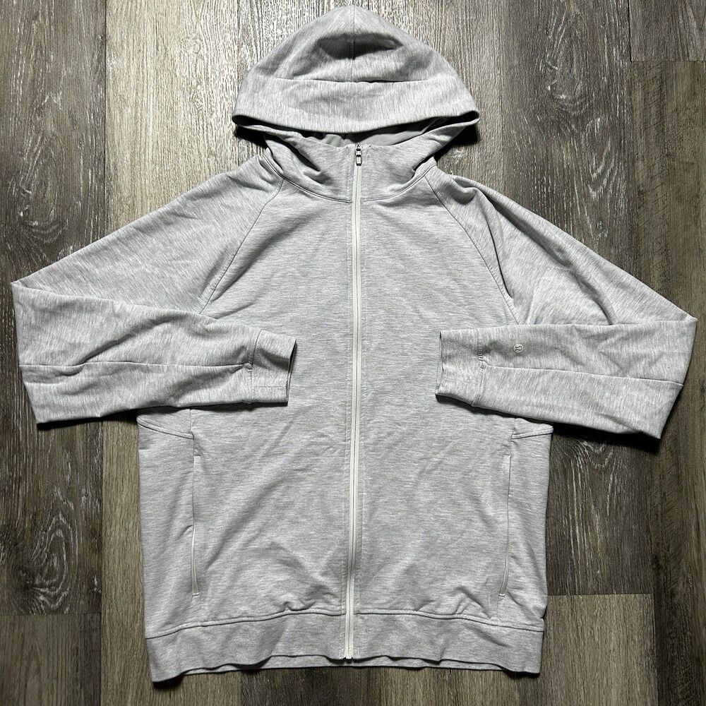 Lululemon City Sweat Full Zip Hoodie Jacket Sweatshirt Grey Men’s Size Large
